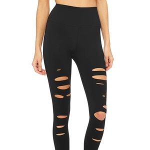 ALO High- Waist Ripped Warrior Legging